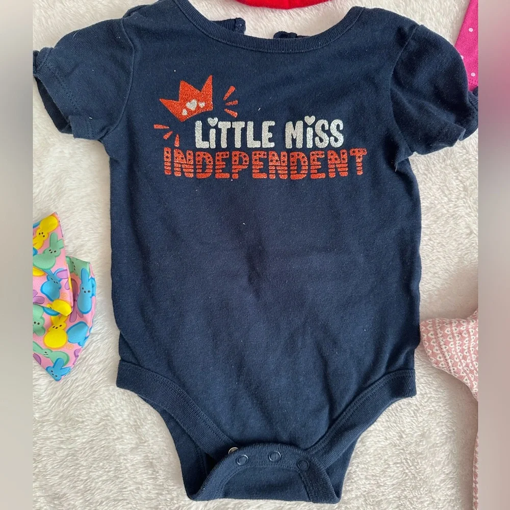 Baby Girl Clothing Bundle (7pc) Size 6-9 month Carter’s, Just One You, & More